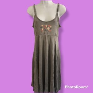 Cynthia Rowley Spagetti Strap Nightgown Grey Butterflies
